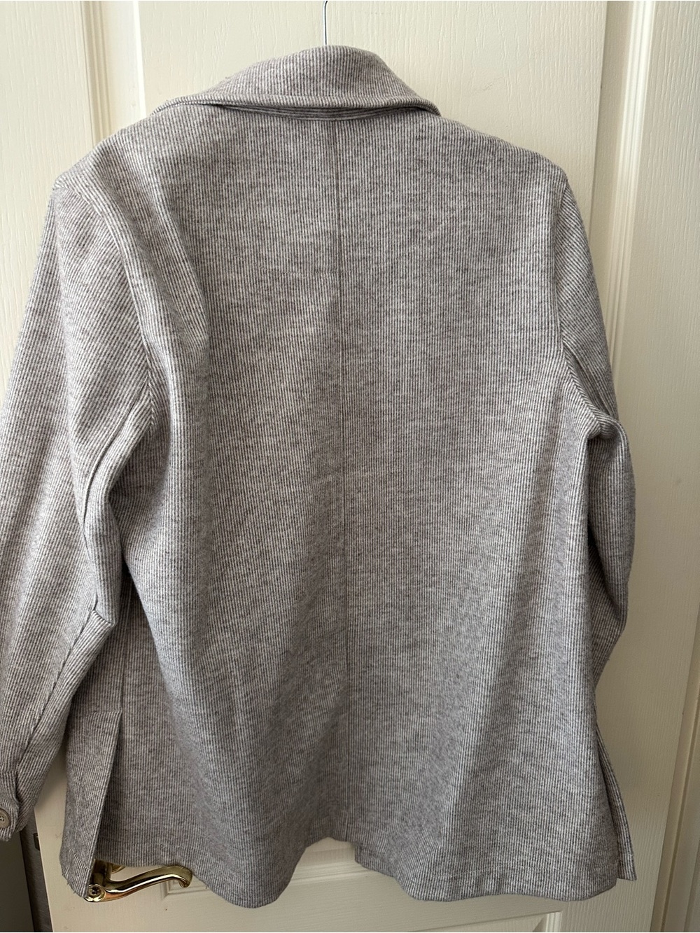 Pilcro Light Gray Knit Blazer Jacket - Picture 7 of 8